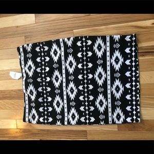 Pencil Aztec skirt